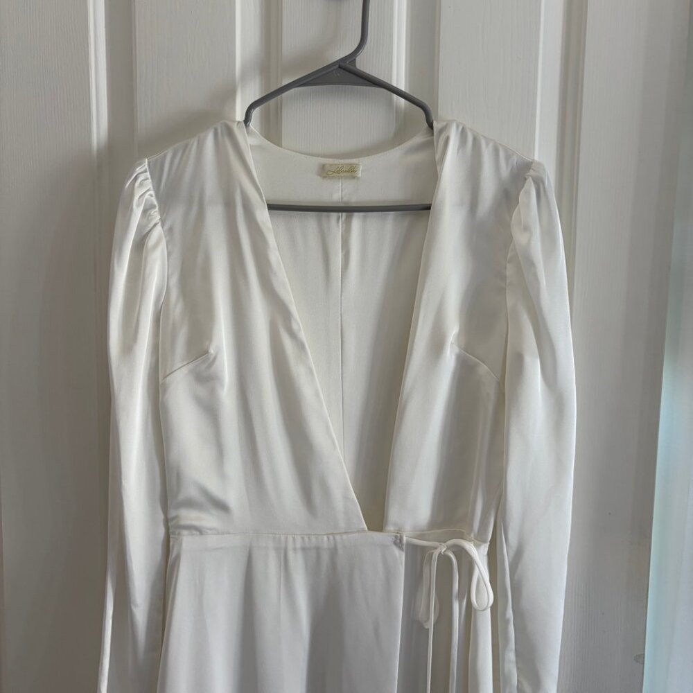 Lelasilk TINA Bridal Premium Silk Wrap Dress